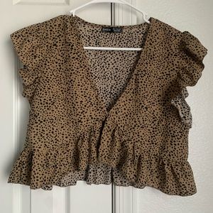 Leopard print blouse